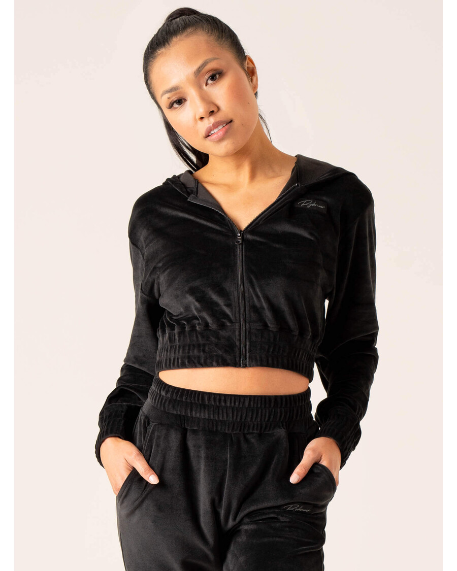 Ryderwear Velour Track Jacket - Black