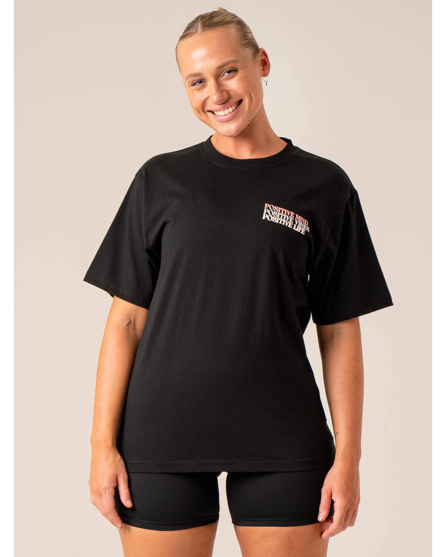 Ryderwear Pozitív Vibes T-krekls - Melns