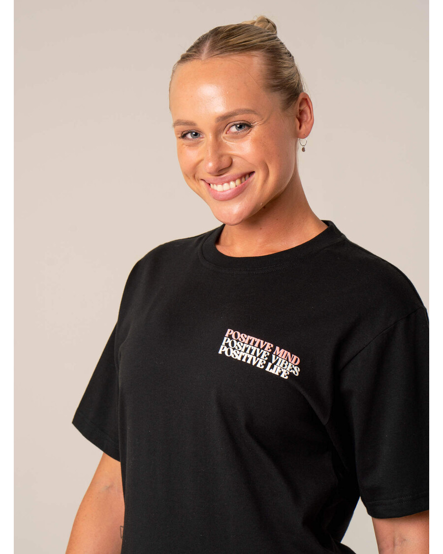 Ryderwear Pozitív Vibes T-krekls - Melns