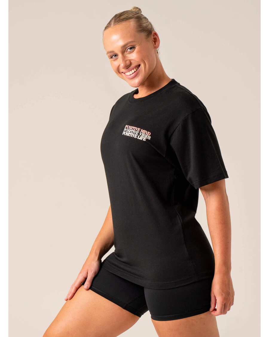 Ryderwear Pozitív Vibes T-krekls - Melns