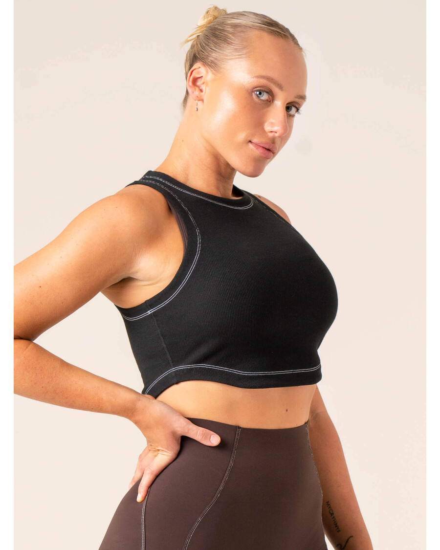 Ryderwear Stride Rib Tank - Black