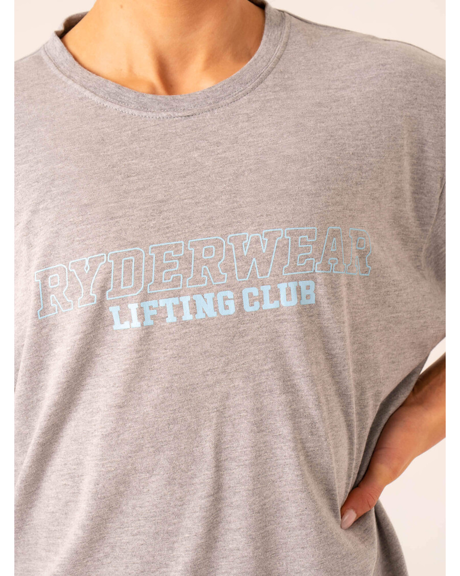 Ryderwear Lifting Club T-Shirt - Grey Marl