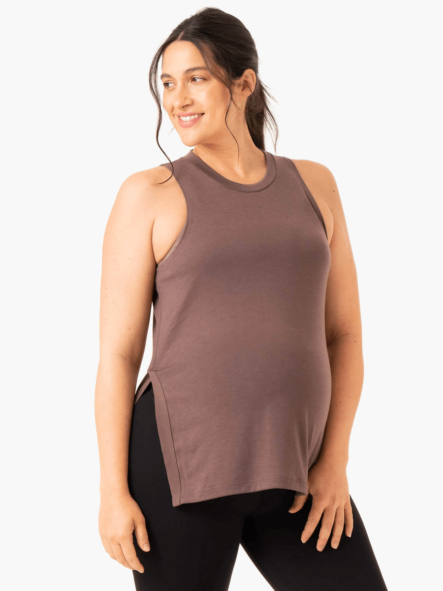 Ryderwear Active Bump Tank - Chocolate