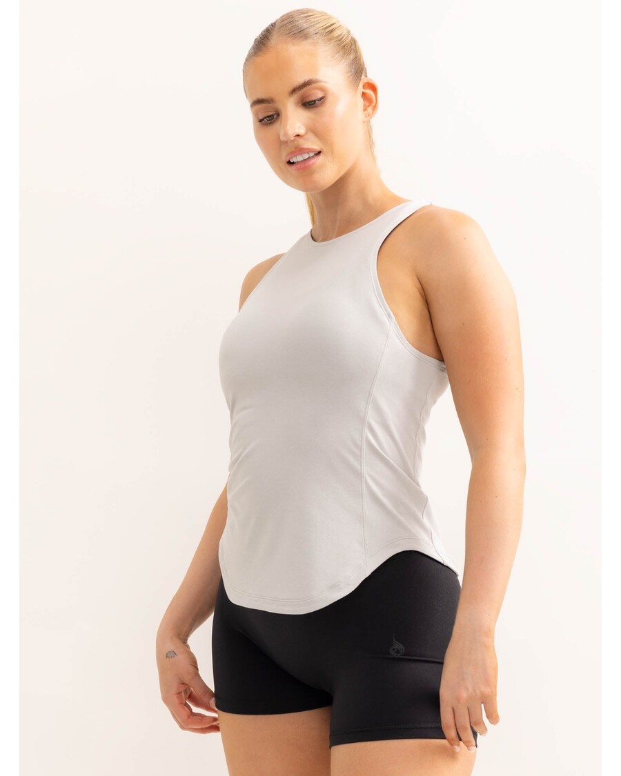 Ryderwear Soft Tech Slim Fit Tank - Grey Marl