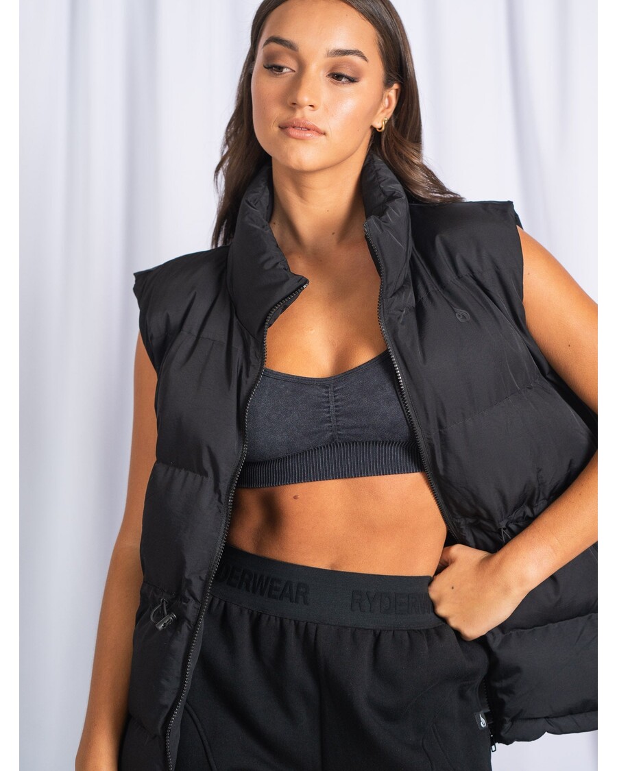 ライダーウェア パファーベスト - ブラック