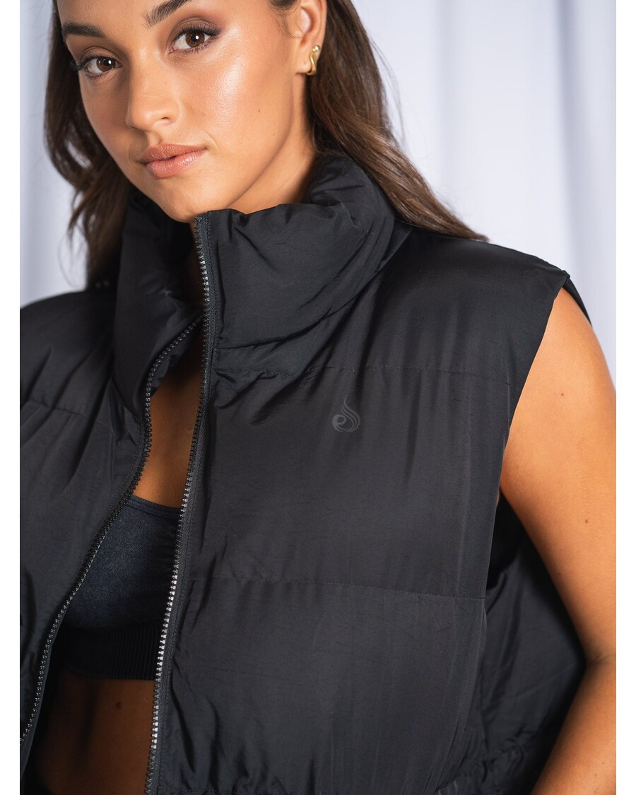 ライダーウェア パファーベスト - ブラック