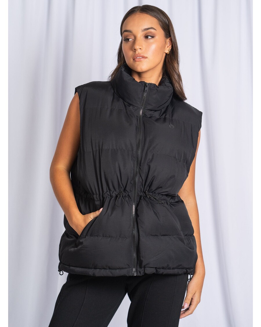 ライダーウェア パファーベスト - ブラック