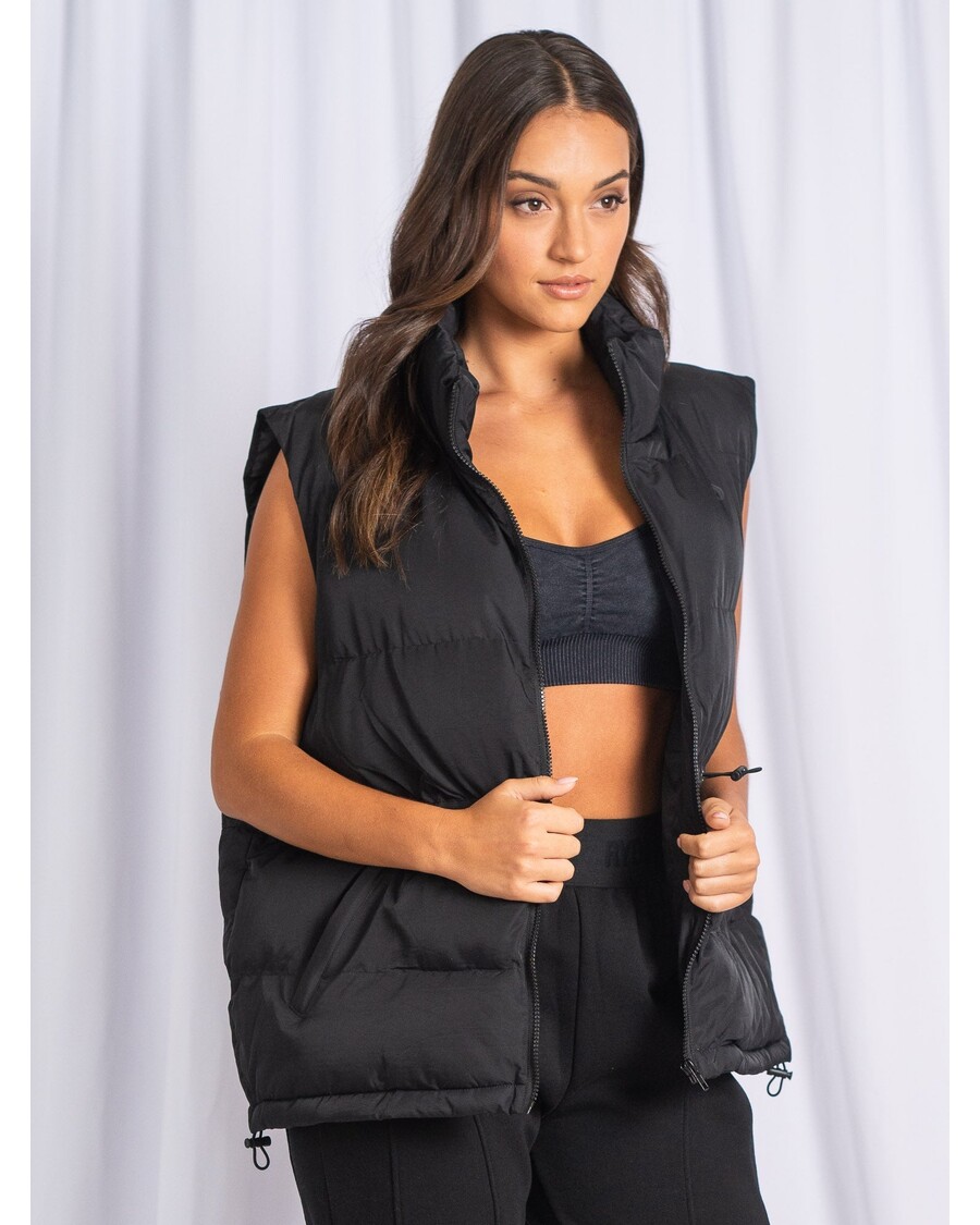 ライダーウェア パファーベスト - ブラック