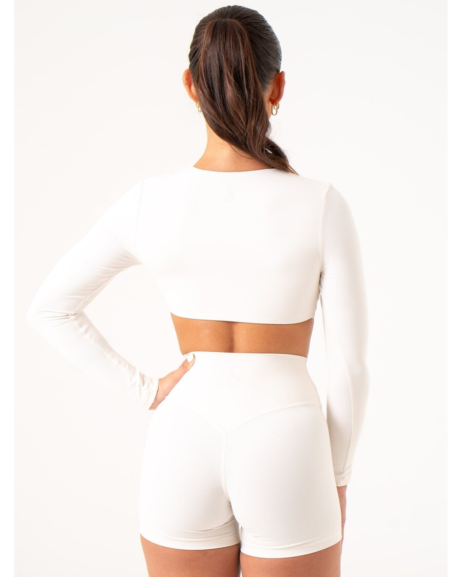 Ryderwear NKD Knot Long Sleeve Top - Off White
