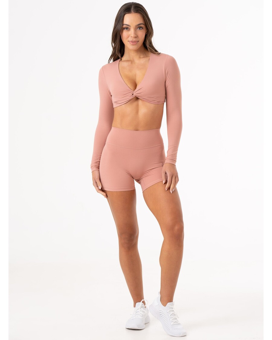 Ryderwear NKD Knot Long Sleeve Top - Dusty Pink