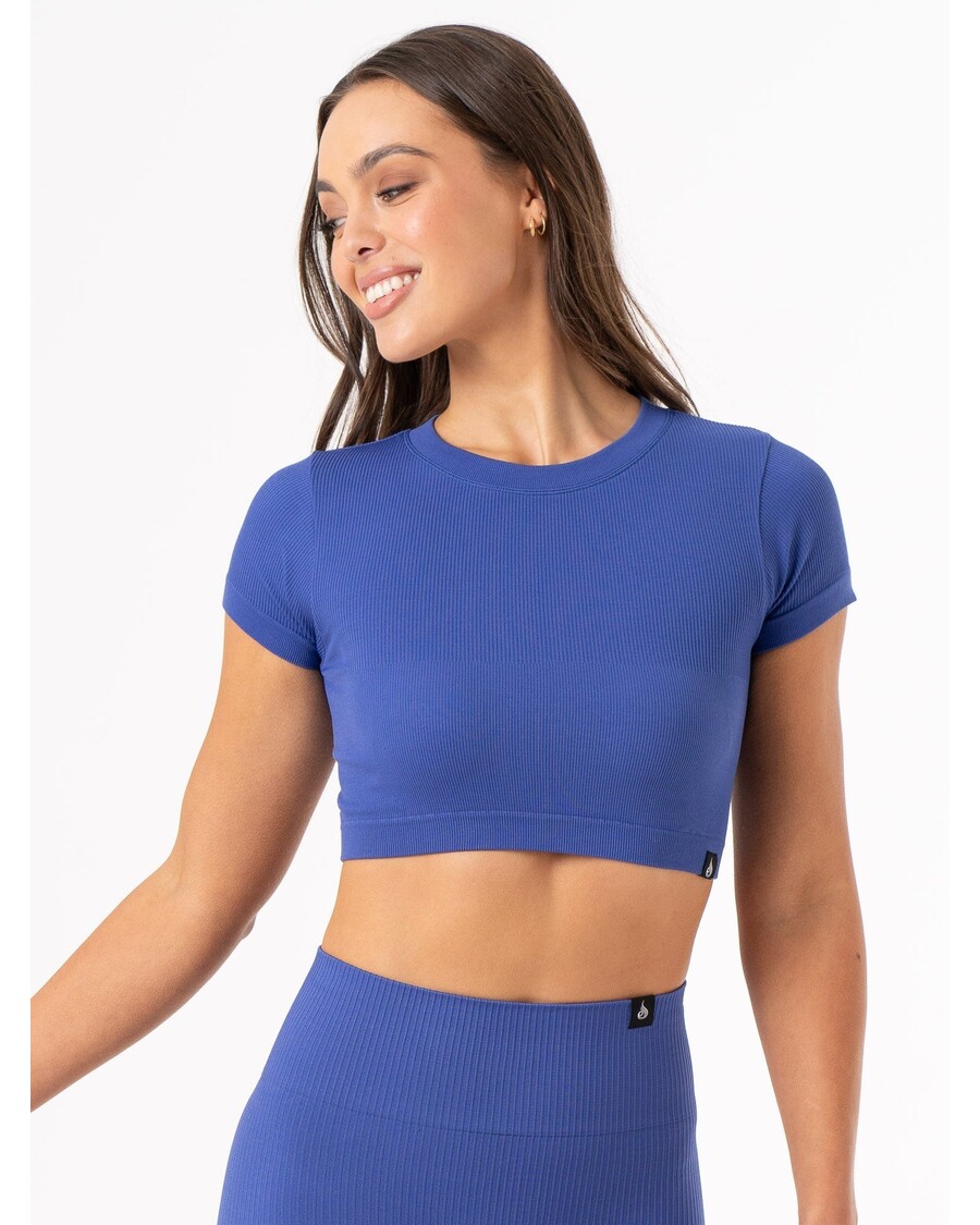 Ryderwear Rib Seamless T-Shirt - Cobalt