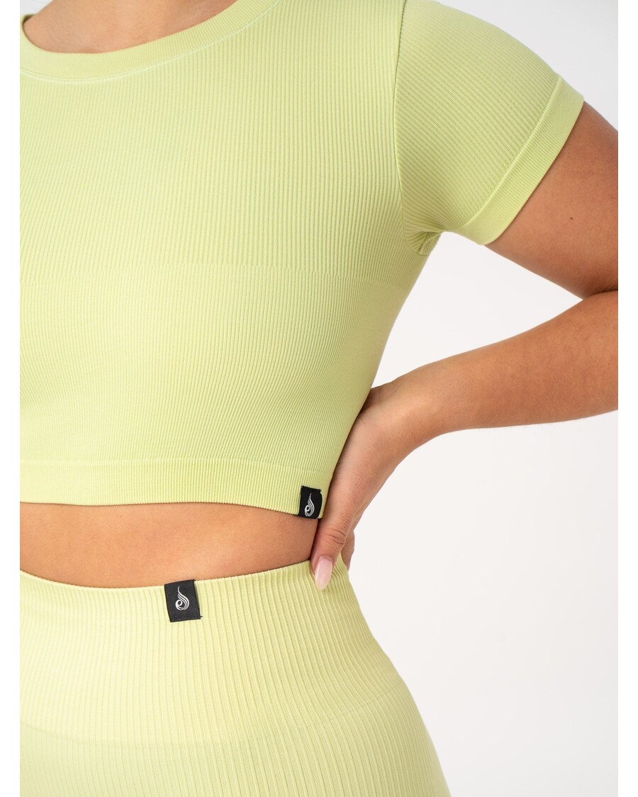 Ryderwear Bordás Varrat Nélküli Póló - Lime