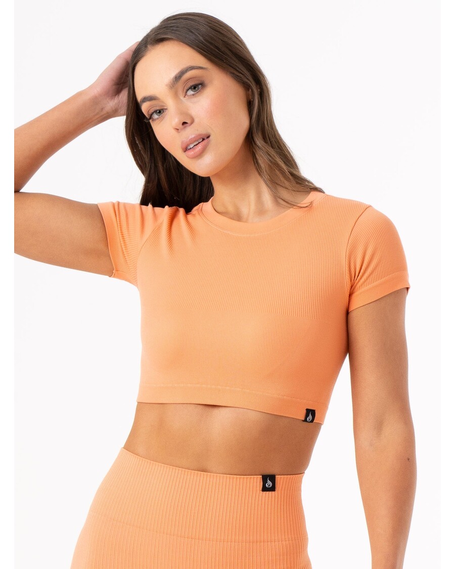Ryderwear Rib Seamless T-Shirt - Mango