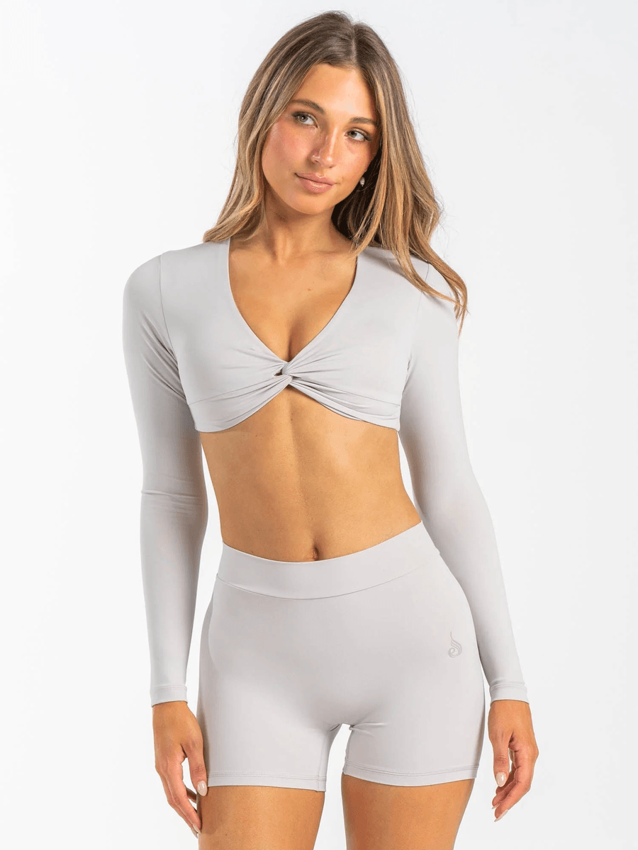 Ryderwear NKD Knot Long Sleeve Top - Sugar Dust