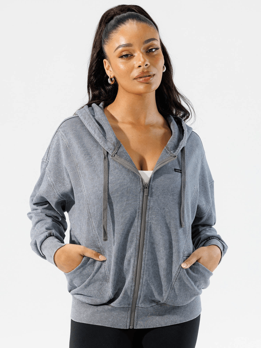 Ryderwear Stonewash Track Jacket - Charcoal