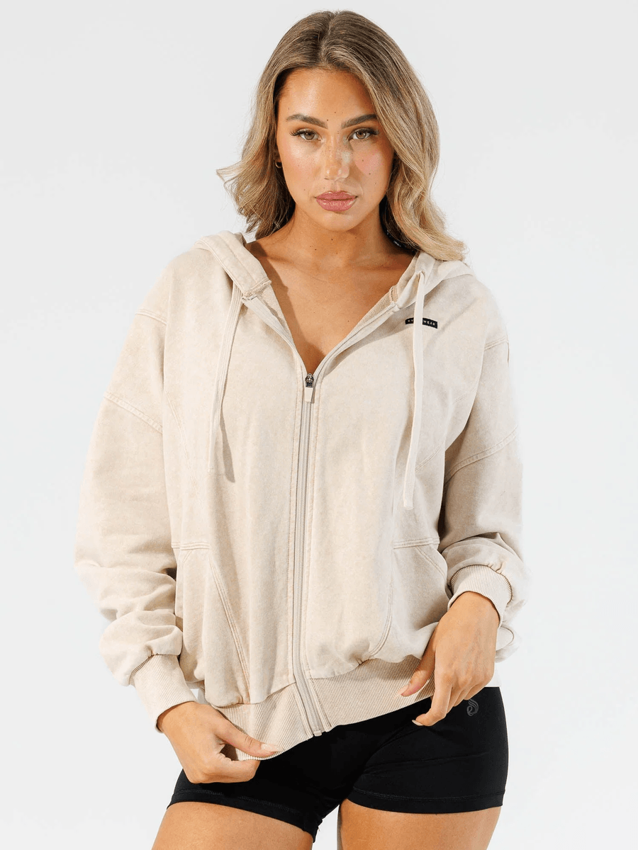 Ryderwear Stonewash Track Jacket - Stone