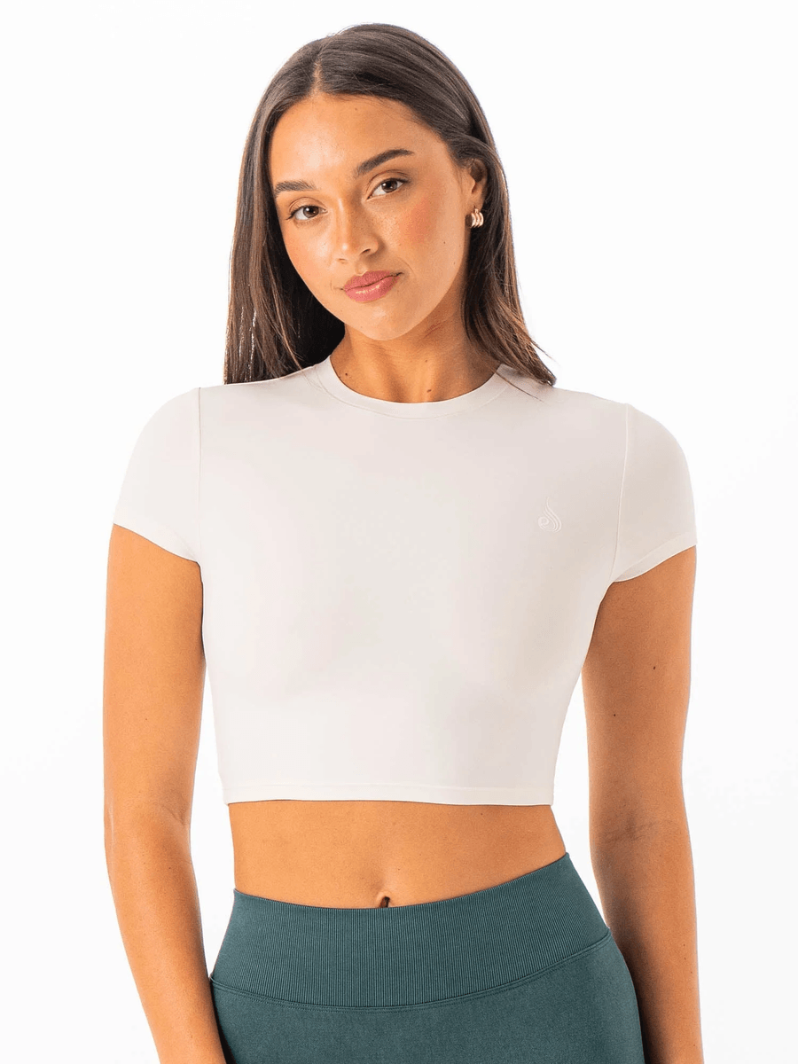 Ryderwear NKD Cropped Tee - Vanilla
